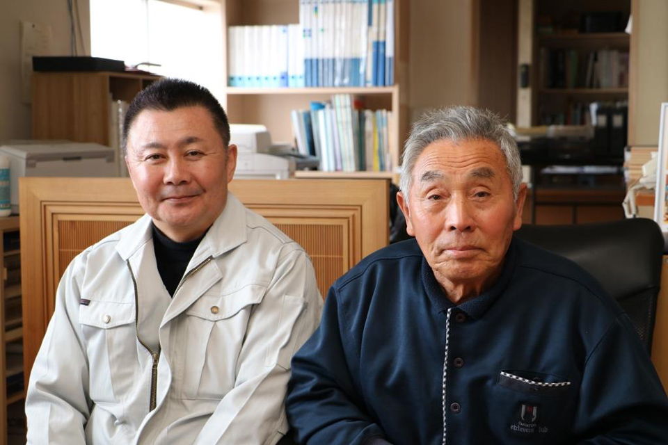 写真:創業社長と現社長
